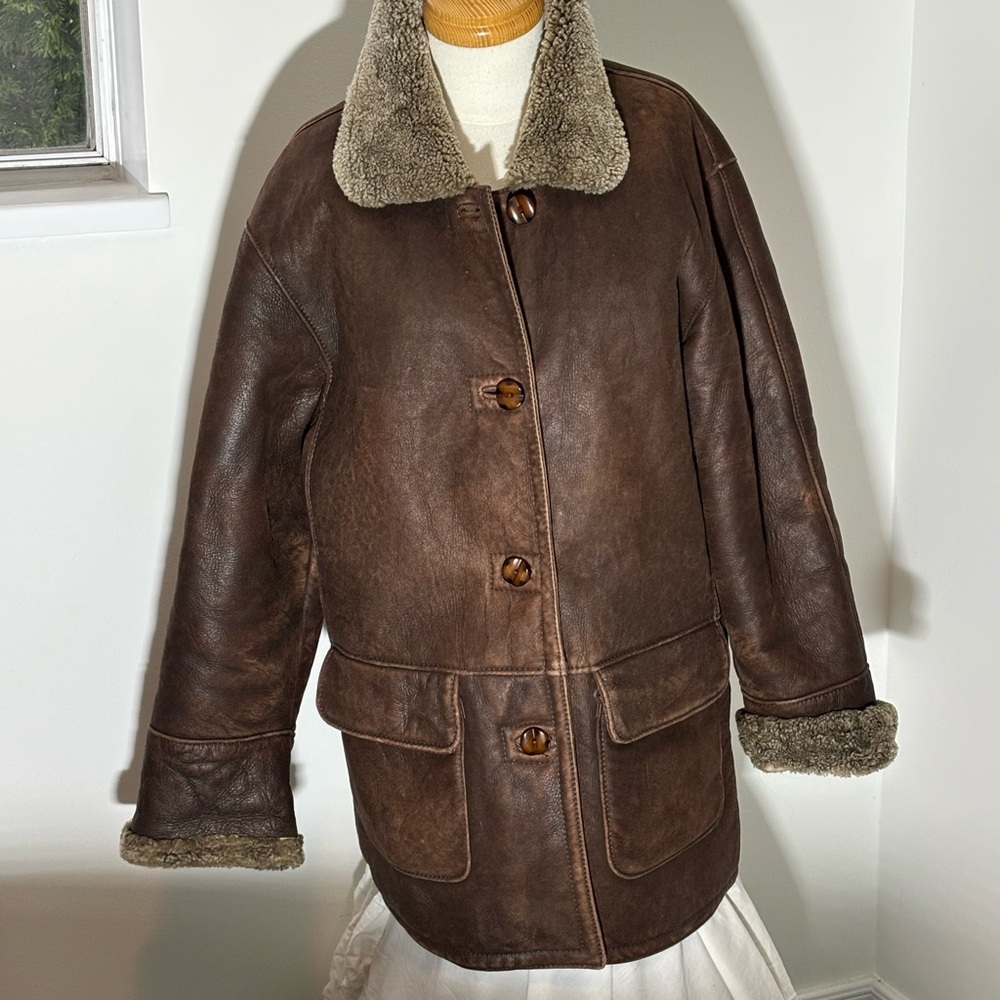 Women’s Genuine Shearling Leather jacket/coat